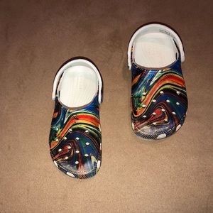 Kids Rainbow Crocs